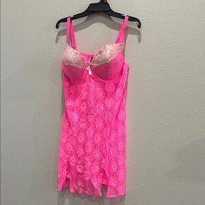 Pink Lace Chemise